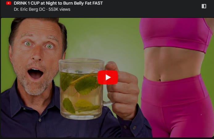 Dr. Eric Berg explaining how to use Lemon Balm for menopause sleep to burn belly fat.